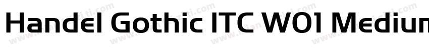 Handel Gothic ITC W01 Medium It字体转换
